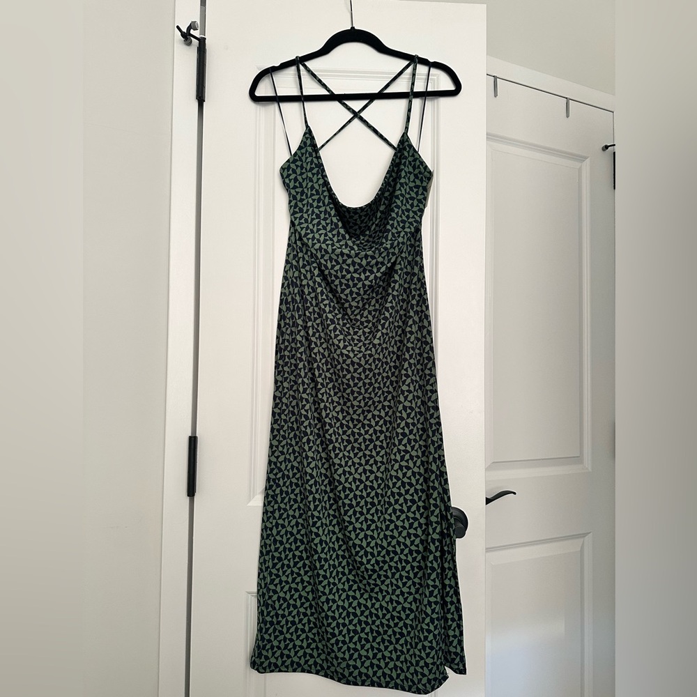 Abercrombie Cowl Neck Strappy Midi Dress